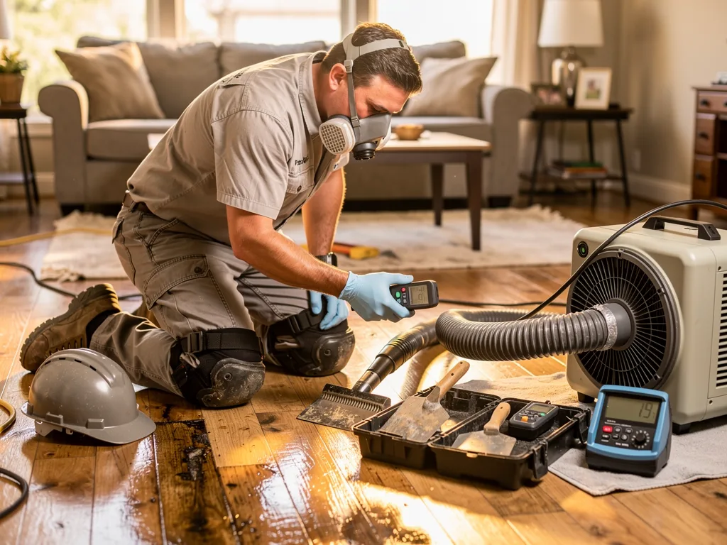 Hardwood Floor Drying
