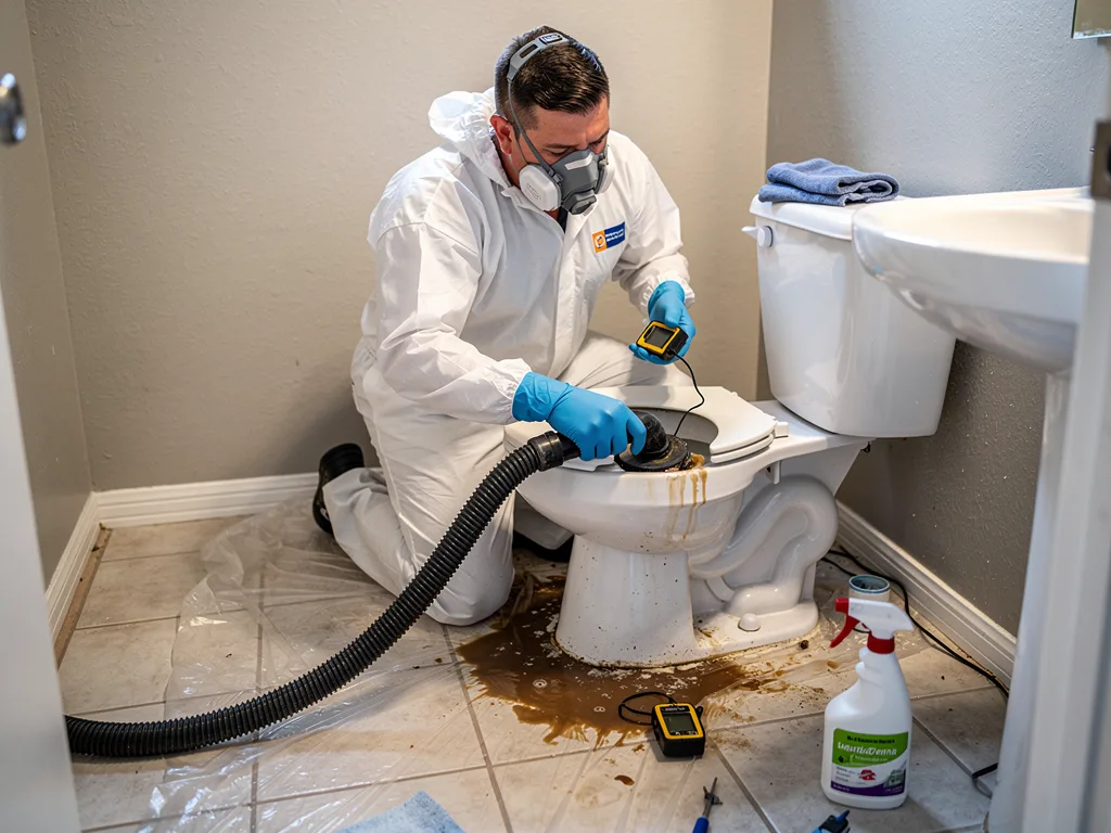 Toilet Overflow Cleanup